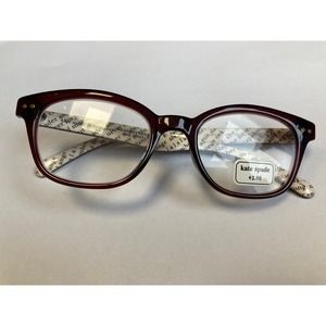 KATE SPADE REBECCA2 Cateye  Eye Glasses Womens Ladies 49 mm Strength(+2.00x)